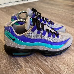 Nike Air Max 95 Mens Shoes Sz 5.5 Wolf Gray Grape Sneaker Shoes AT2865-001